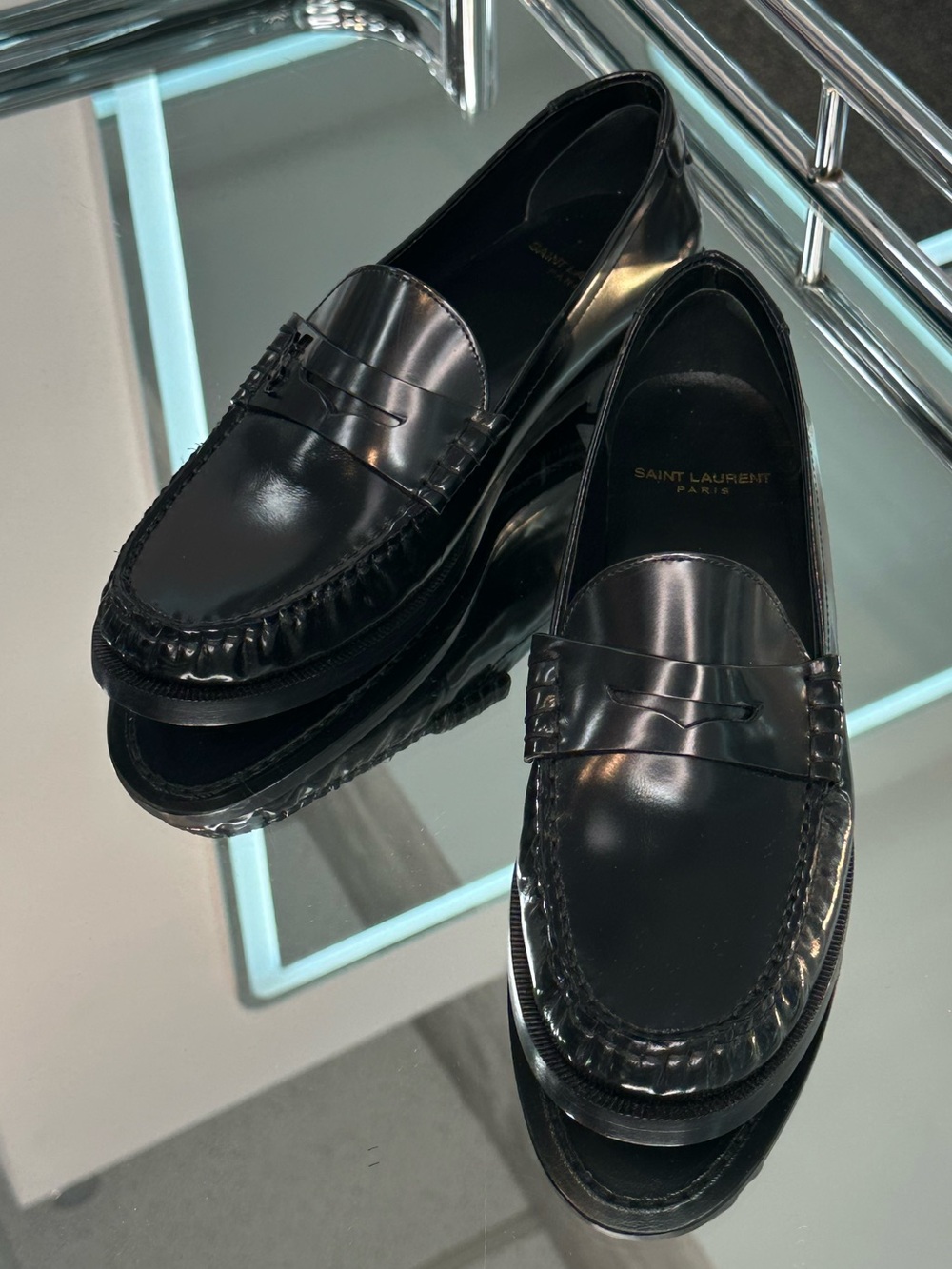 Saint Laurent Magnum Lux Loafer Moccasins - Picture 4 of 12
